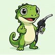 Fuel Cost Lizard mascot